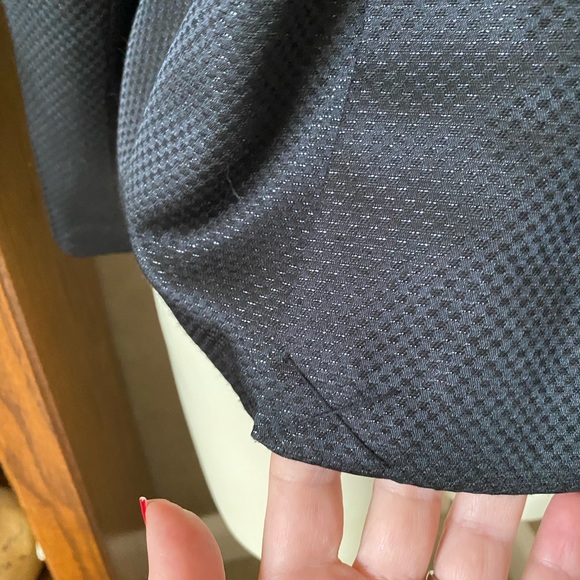 STYLE & CO Black Dressy Crop Coat Blazer Sparkly Shine Buttoned Pleated, 18 - Picture 11 of 14